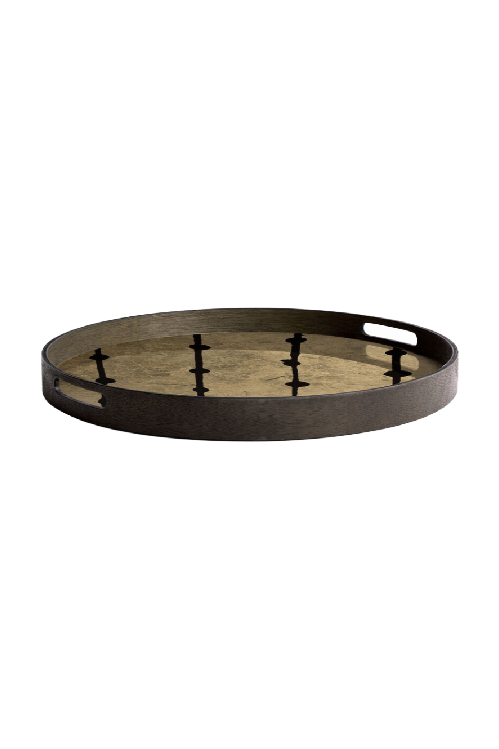Round Gilded Glass Tray | Ethnicraft Dots | Oroa.com