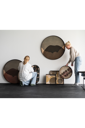 Hand-painted Glass Round Tray | Ethnicraft Dots | Oroa.com