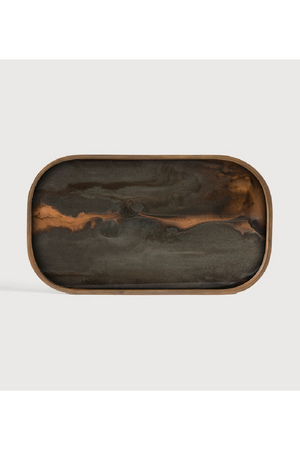 Hand-painted Glass Valet Tray | Ethnicraft Organic | Oroa.com