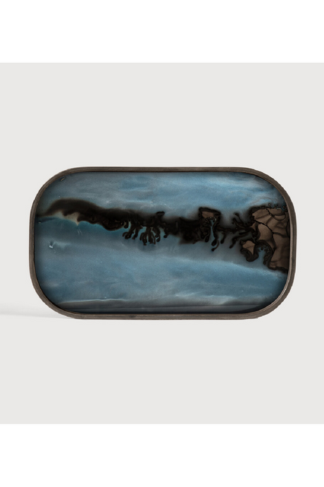 Hand-painted Glass Valet Tray | Ethnicraft Organic | Oroa.com