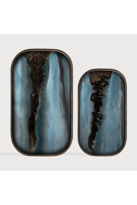 Hand-painted Glass Valet Tray | Ethnicraft Organic | Oroa.com