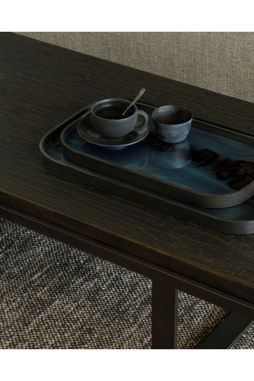 Hand-painted Glass Valet Tray | Ethnicraft Organic | Oroa.com