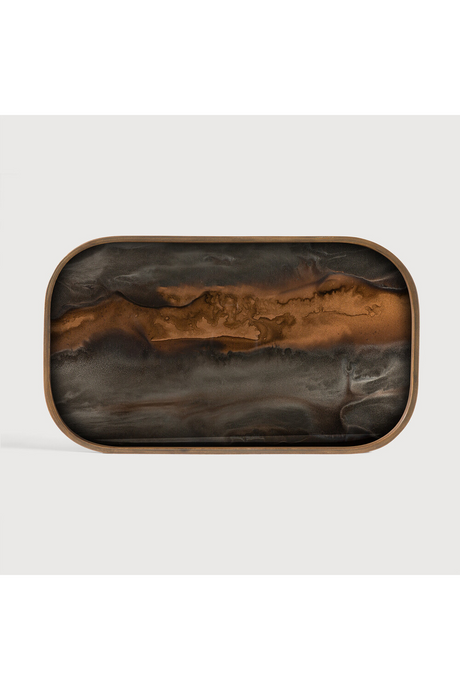 Hand-painted Glass Valet Tray | Ethnicraft Organic | Oroa.com