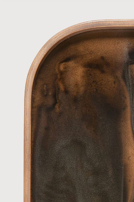 Hand-painted Glass Valet Tray | Ethnicraft Organic | Oroa.com