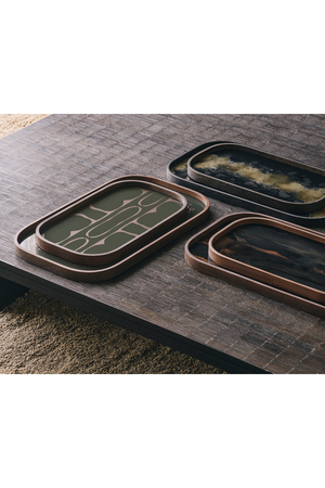 Hand-printed Glass Valet Tray | Ethnicraft Second Nature | Oroa.com