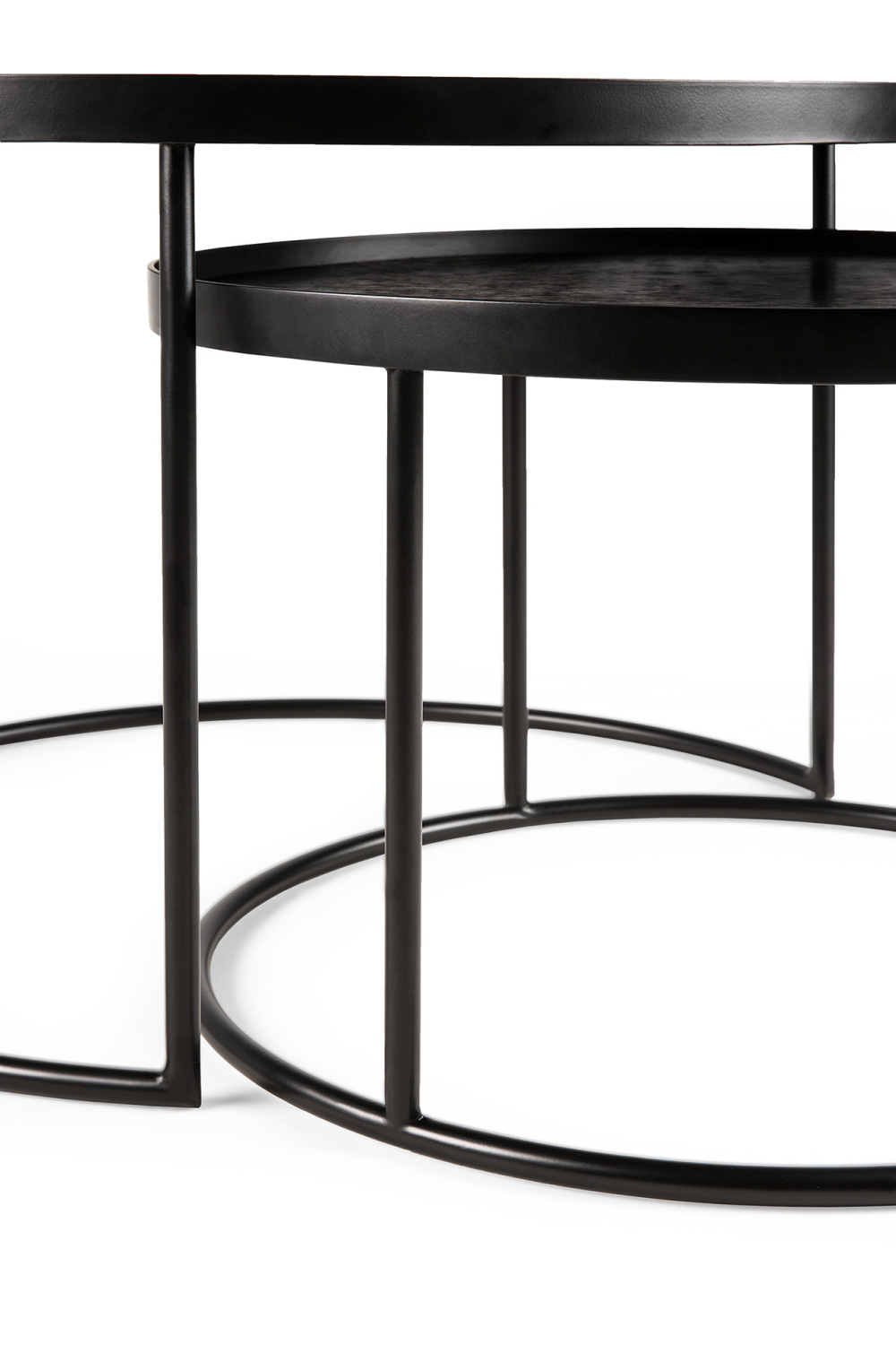 Round Tray Coffee Table set (2) – material finish alternate view 5