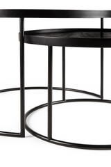 Round Tray Coffee Table set (2) – material finish alternate view 5