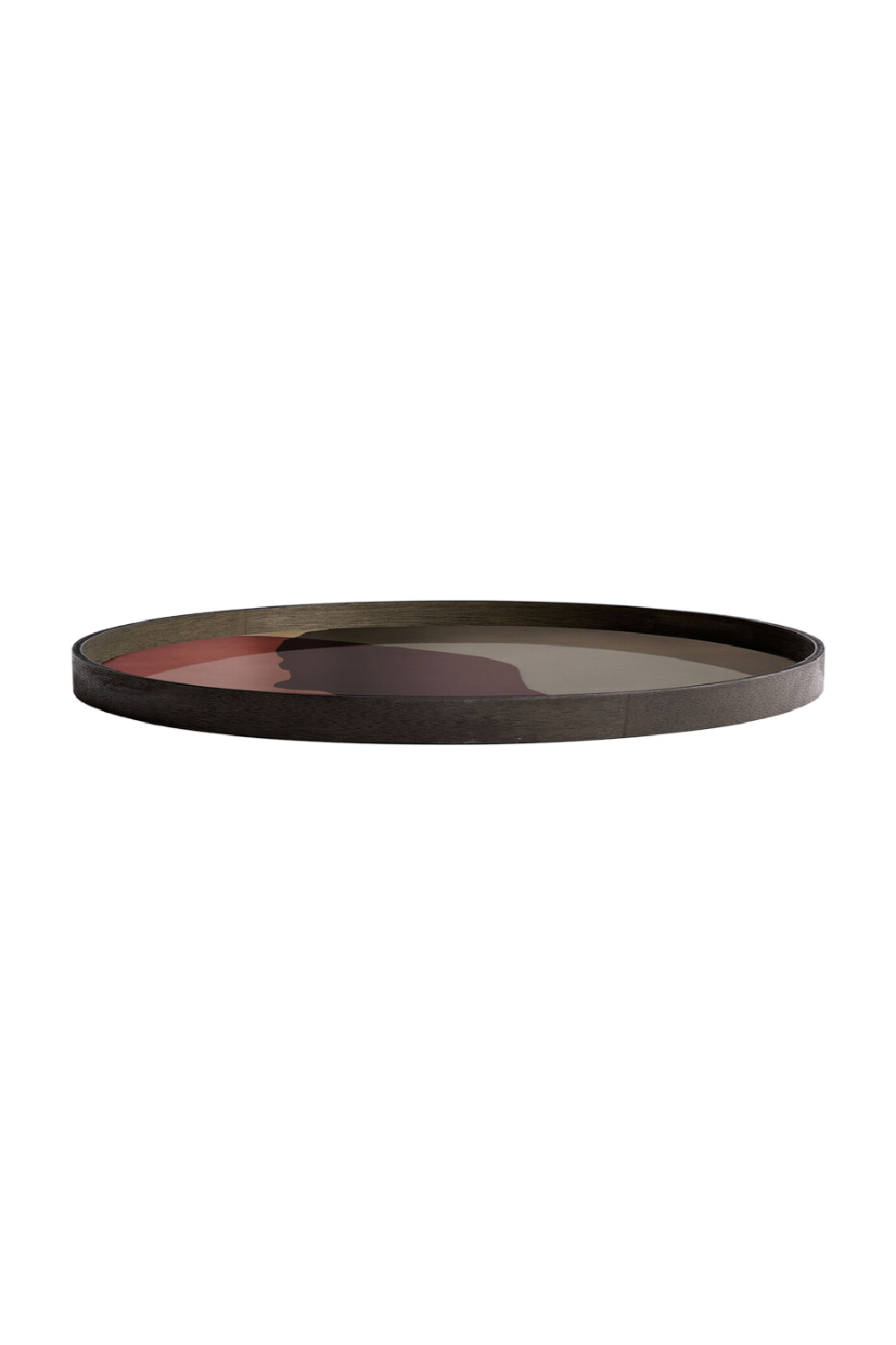 Printed Glass Round Tray | Ethnicraft Dots | Oroa.com