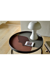 Printed Glass Round Tray | Ethnicraft Dots | Oroa.com