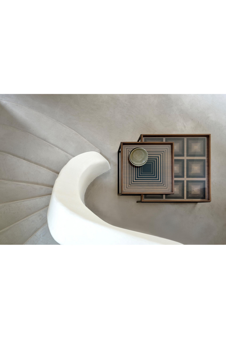 Square Glass Tray | Ethnicraft Linear Flow | Oroa.com