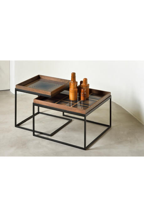 Square Glass Tray | Ethnicraft Linear Flow | Oroa.com