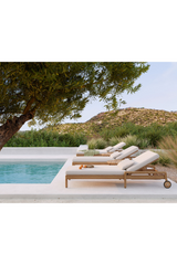 Rectangular Boucle Outdoor Cushions (2) | Ethnicraft | OROA.COM