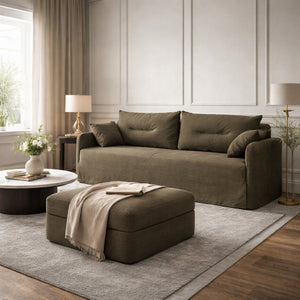   Modern European furniture - Linen Blend 2-Seater Sofa - www.oroa.com | Oroa.com