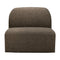 Brown Modular Sofa – Bulky – material finish front view