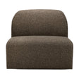 Brown Modular Sofa – Bulky – material finish front view