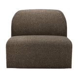 Brown Modular Sofa – Bulky – material finish front view