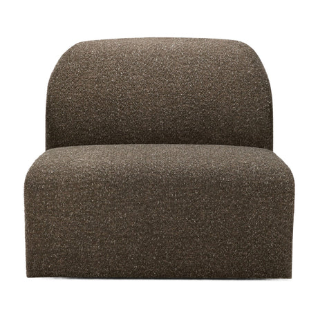 Brown Modular Sofa – Bulky – material finish front view