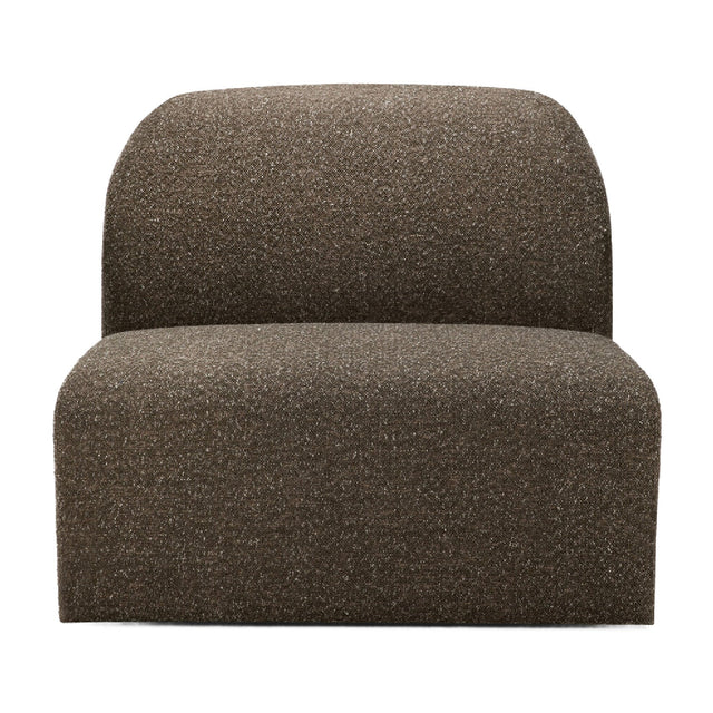 Brown Modular Sofa – Bulky – material finish front view