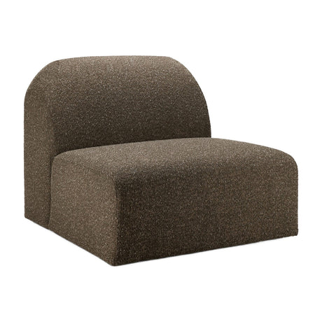 Brown Modular Sofa – Bulky – material finish side profile