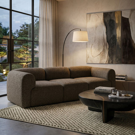 Brown Modular Sofa – Bulky – material finish alternate view 32