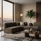 Brown Modular Sofa – Bulky – material finish alternate view 9