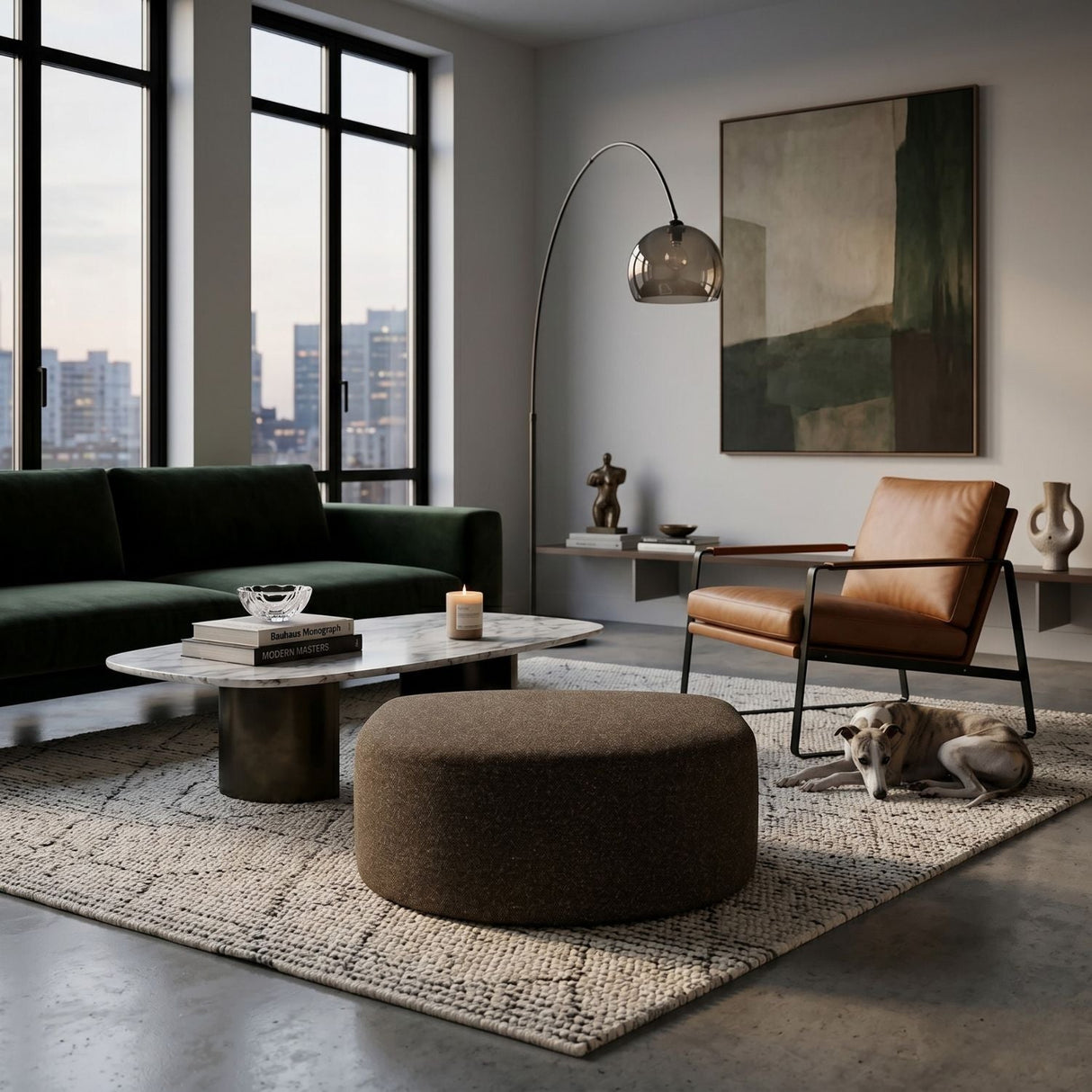 Brown Modular Sofa – Bulky – material finish alternate view 26