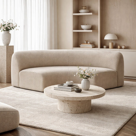 Modern European furniture - Beige Modular Sofa - www.oroa.com
