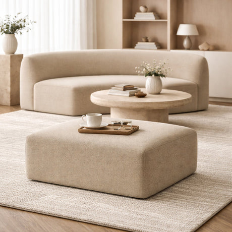 Modern European furniture - Beige Modular Sofa - www.oroa.com