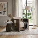 Modern or European furniture - Fabric Cushioned Lounge Chair - www.oroa.com