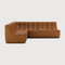 Brown Leather 3-Piece Modular Sofa – N701 – upholstered finish alternate view 11