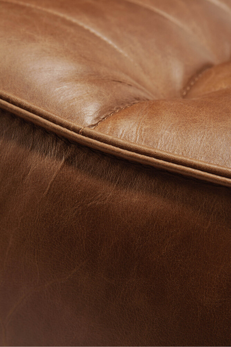 Brown Leather 3-Piece Modular Sofa – N701 – upholstered finish alternate view 6