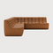 Brown Leather Modular Sofa Set | Ethnicraft N701 | Oroa.com