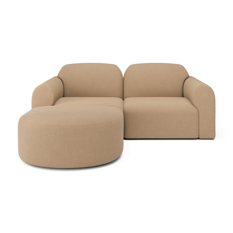Modern European furniture - End Seater Sofa with Semi-Circle Footstool - www.oroa.com