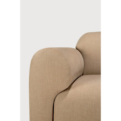 Modern European furniture - End Seater Sofa with Semi-Circle Footstool - www.oroa.com