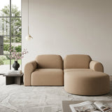 Modern European furniture - End Seater Sofa with Semi-Circle Footstool - www.oroa.com