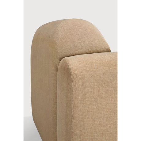 Modern European furniture - End Seater Sofa with Semi-Circle Footstool - www.oroa.com