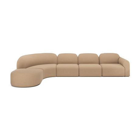 Modern European furniture - Modular Sofa Set with Semi-Circle Stool - www.oroa.com