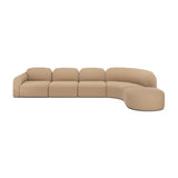 Modern European furniture - Modular Sofa Set with Semi-Circle Stool - www.oroa.com