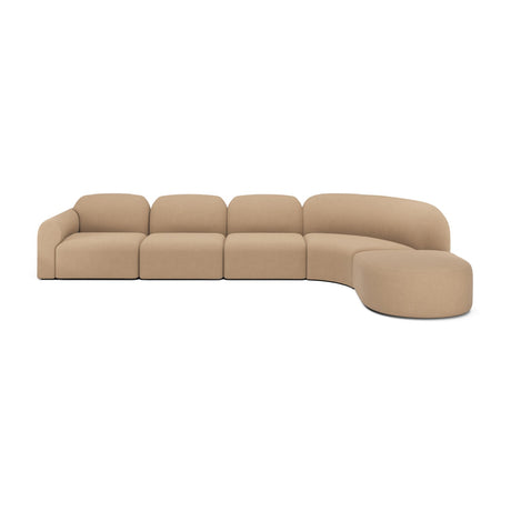 Modern European furniture - Modular Sofa Set with Semi-Circle Stool - www.oroa.com