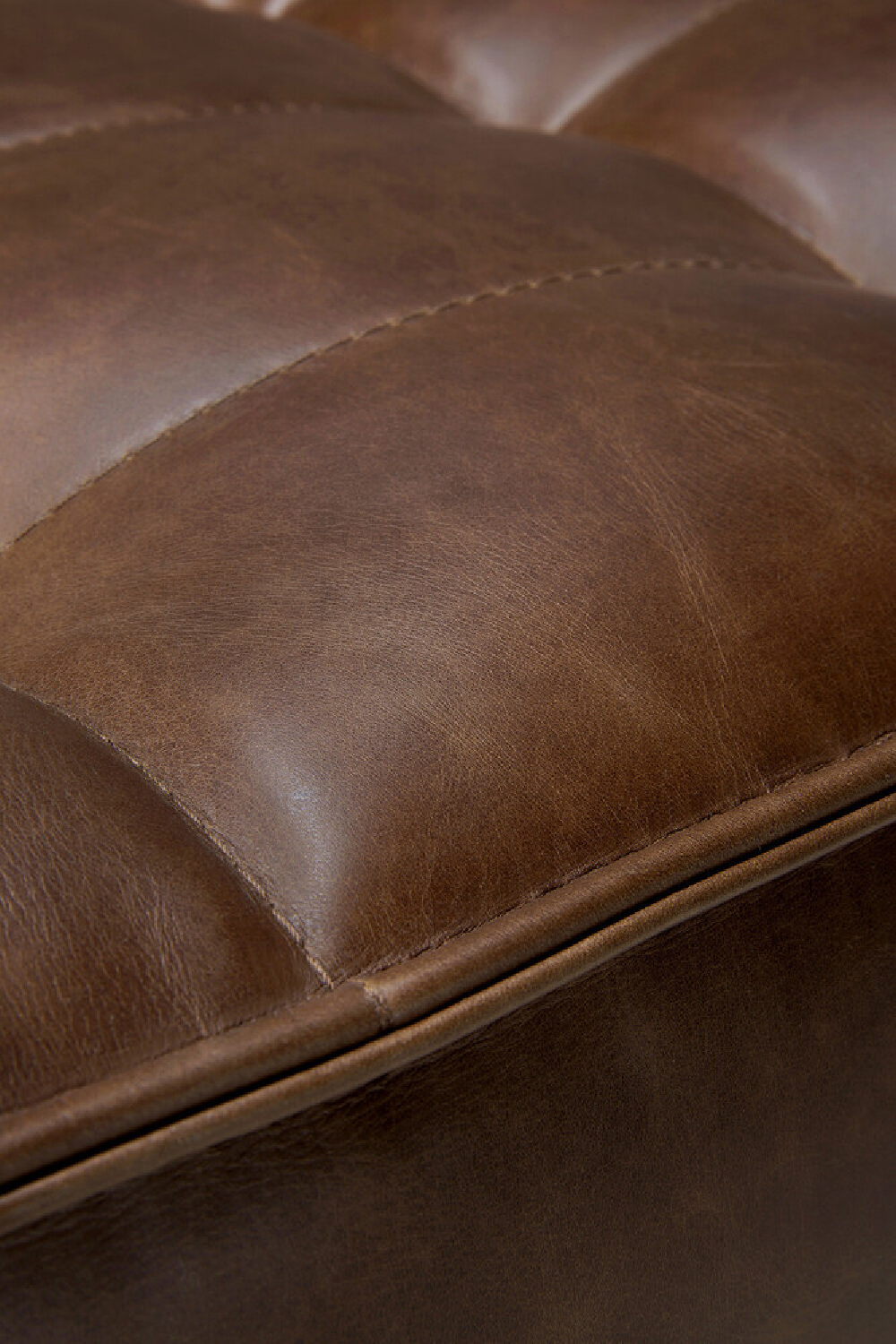 Brown Leather 3-Piece Modular Sofa | Ethnicraft N701 | Oroa.com