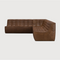 Dark Brown Leather Modular Sofa Set | Ethnicraft N701 | Oroa.com