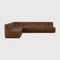 Dark Brown Leather Modular Sofa | Ethnicraft N701 | Oroa.com
