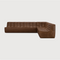 Dark Brown Leather Modular Sofa | Ethnicraft N701 | Oroa.com
