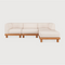 Outdoor 3-Seater Sofa with Ottoman | Ethnicraft Monocle | Oroa.com