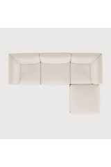 Outdoor 3-Seater Sofa with Ottoman | Ethnicraft Monocle | Oroa.com