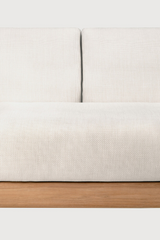 Outdoor 3-Seater Sofa with Ottoman | Ethnicraft Monocle | Oroa.com