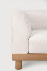 Outdoor 3-Seater Sofa with Ottoman | Ethnicraft Monocle | Oroa.com