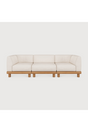 White 3-Seater Outdoor Modular Sofa | Ethnicraft Monocle | Oroa.com
