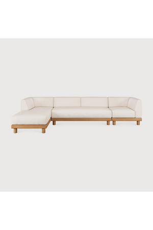 Outdoor Modular Sofa with Chaise L | Ethnicraft Monocle | Oroa.com