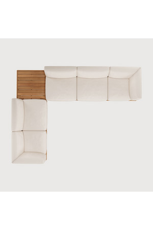 Outdoor Modular Sofa with Table | Ethnicraft Monocle | Oroa.com